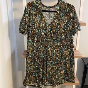 Zara floral mini dress